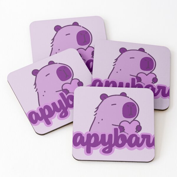 Item preview, Purple Capybara Cartoon With Typography  designed and sold by Purple Capybara Designs.