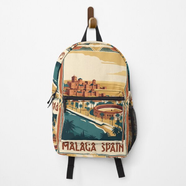 Item preview, Malaga Spain Vintage Travel Poster designed and sold by Bomax121.