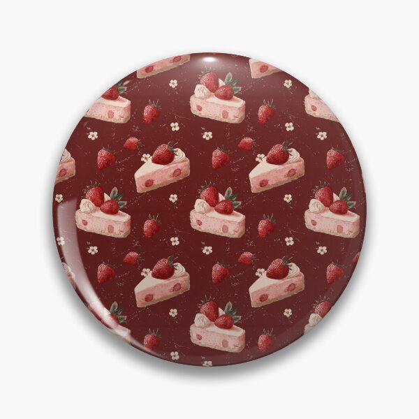 Item preview, Pink and Red Strawberry Pie Pattern  designed and sold by LouieVanille.