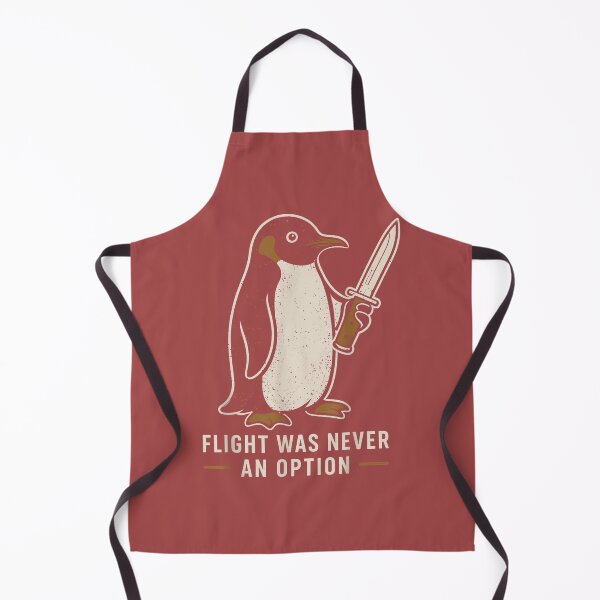 Item preview, Flight was Never an Option Funny Penguin with Knife Humor designed and sold by mjohnson9.