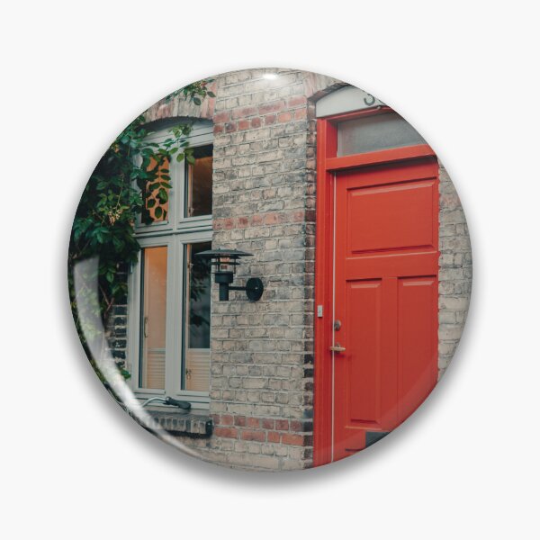 Item preview, Vintage Red Door and Bicycle at Number 35 designed and sold by asun5.