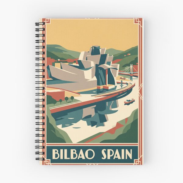 Item preview, Bilbao Spain Vintage Travel Poster designed and sold by Bomax121.