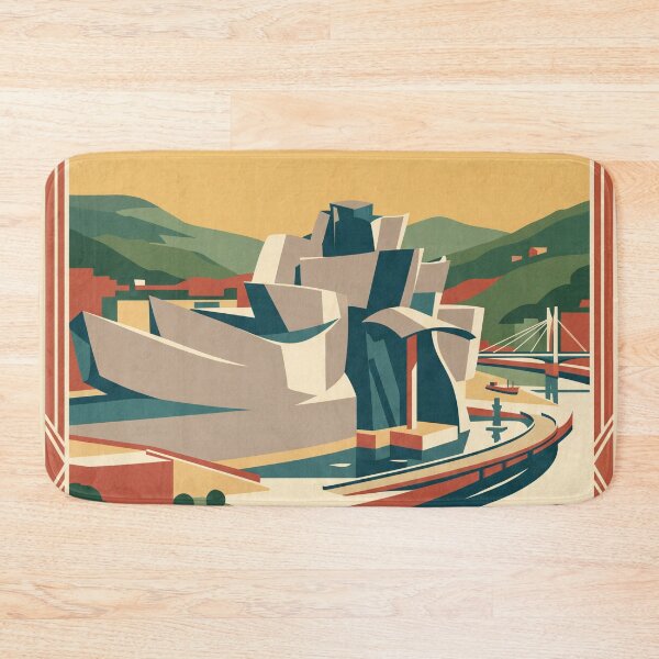 Item preview, Bilbao Spain Vintage Travel Poster designed and sold by Bomax121.