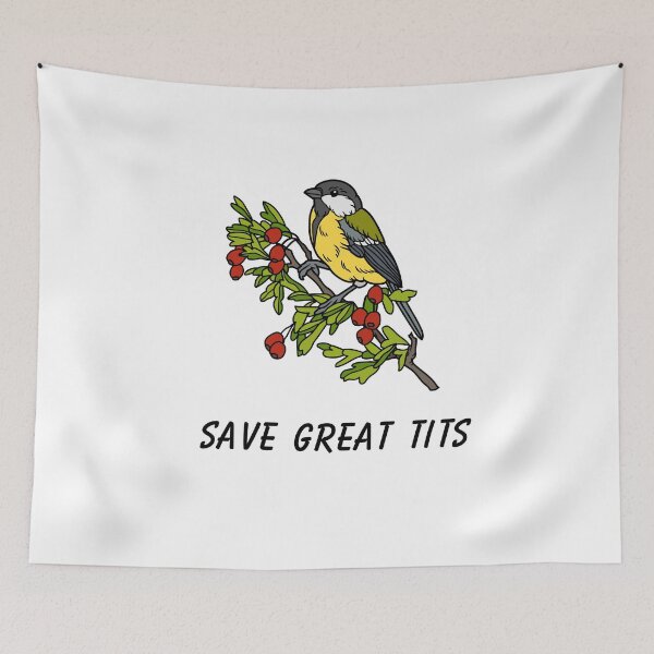 Item preview, Save Great Tits designed and sold by MTDesignLab.