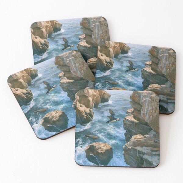 Item preview, A Puffin returning to cliff nests with fish, Birds in Motion designed and sold by CDC40.
