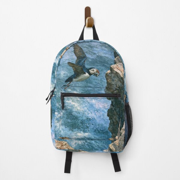 Item preview, A Puffin returning to cliff nests with fish, Birds in Motion designed and sold by CDC40.