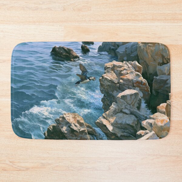 Item preview, A Puffin returning to cliff nests with fish, Birds in Motion designed and sold by CDC40.