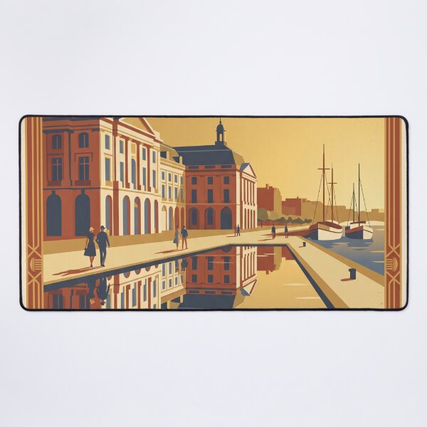 Item preview, Bordeaux France Vintage Travel Poster designed and sold by Bomax121.
