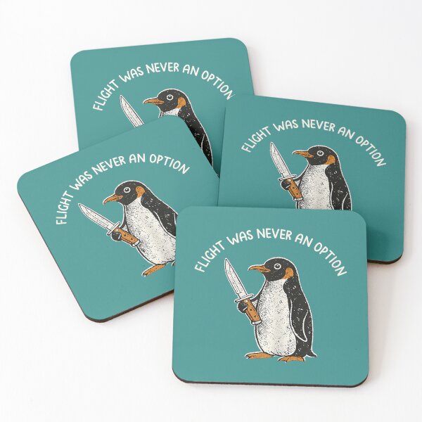 Item preview, Flight was Never an Option Funny Penguin with Knife designed and sold by mjohnson9.