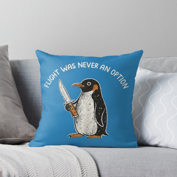 Item preview, Flight was Never an Option Funny Penguin with Knife designed and sold by mjohnson9.