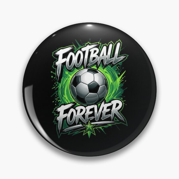 Item preview, Football Forever – Neon Green Soccer Ball Sports Typography Design designed and sold by tareankush.