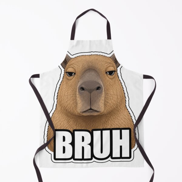 Item preview, Capybara Bruh Face Funny Unamused Judgement Meme designed and sold by Uniqueauraaprints.