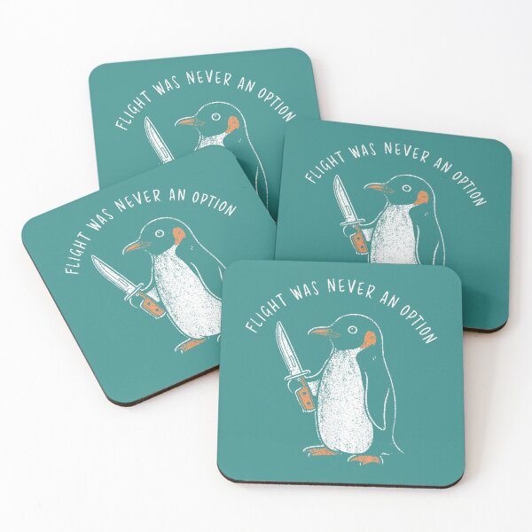 Item preview, Flight was Never an Option Funny Penguin with Knife Meme designed and sold by mjohnson9.
