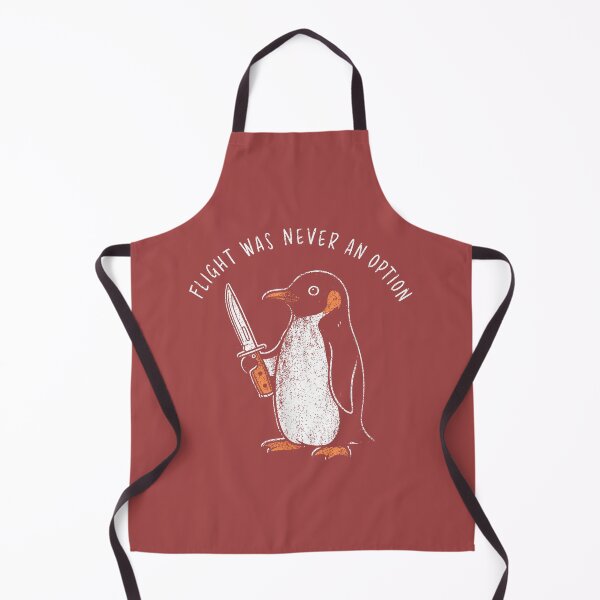 Item preview, Flight was Never an Option Funny Penguin with Knife Meme designed and sold by mjohnson9.