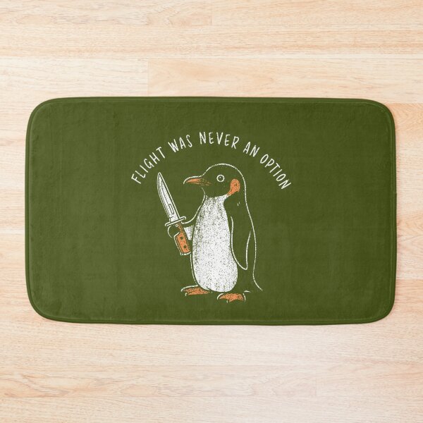 Item preview, Flight was Never an Option Funny Penguin with Knife Meme designed and sold by mjohnson9.