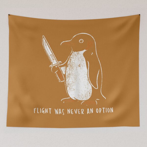 Item preview, Flight was Never an Option Funny Penguin with Knife designed and sold by mjohnson9.