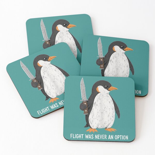 Item preview, Flight was Never an Option Funny Penguin with Knife designed and sold by mjohnson9.