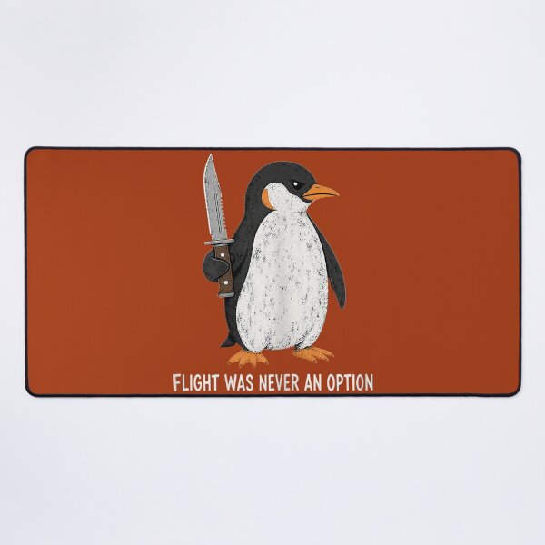 Item preview, Flight was Never an Option Funny Penguin with Knife designed and sold by mjohnson9.