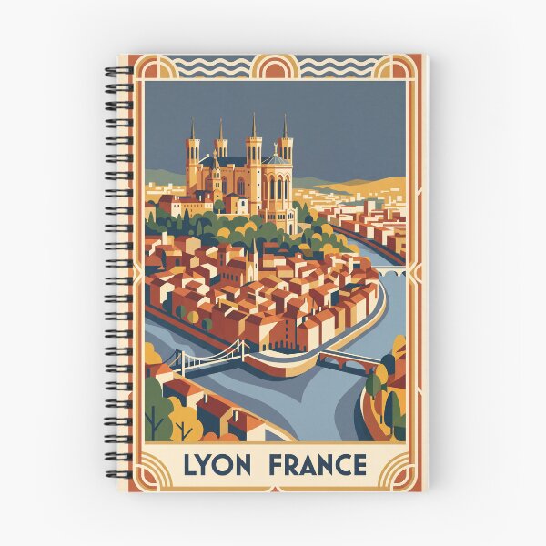 Item preview, Lyon France Vintage Travel Poster designed and sold by Bomax121.