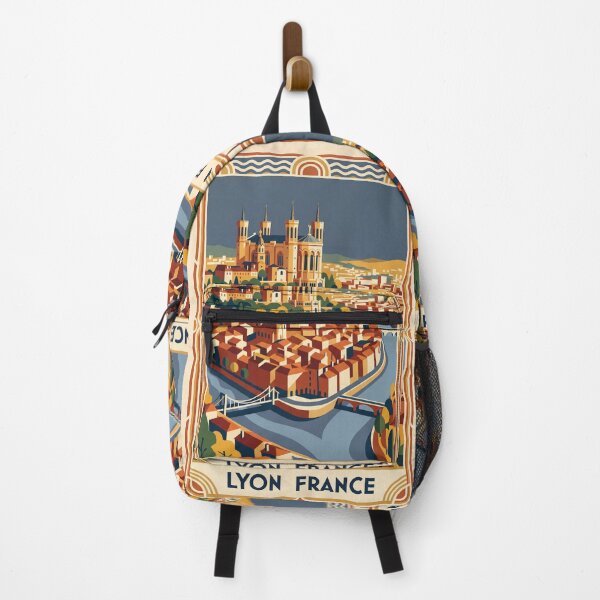 Item preview, Lyon France Vintage Travel Poster designed and sold by Bomax121.