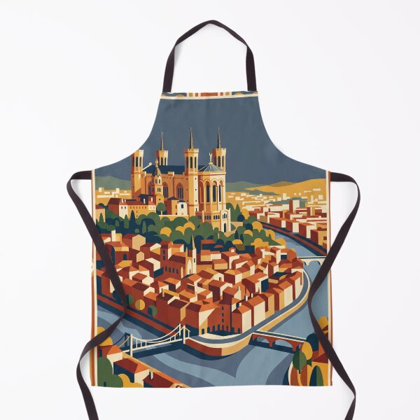 Item preview, Lyon France Vintage Travel Poster designed and sold by Bomax121.