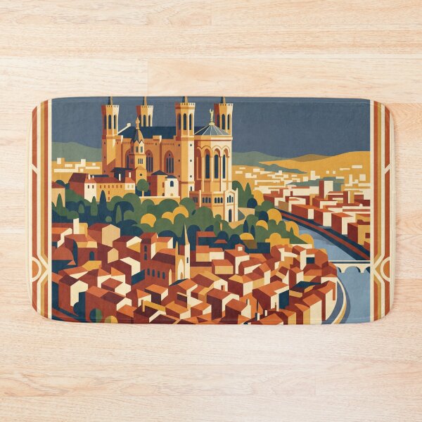 Item preview, Lyon France Vintage Travel Poster designed and sold by Bomax121.