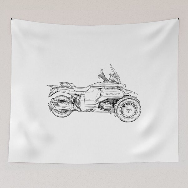 Item preview, motorcycle Can am line art designed and sold by sketchjuny.