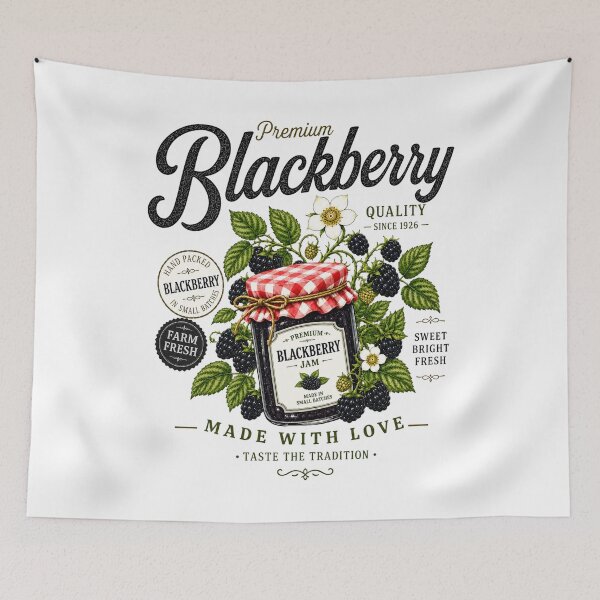 Item preview, Blackberry, Blackberry Jam, Cottagecore Fruit, Botanical Berry, Farmhouse Summer designed and sold by oddbrick-parade.