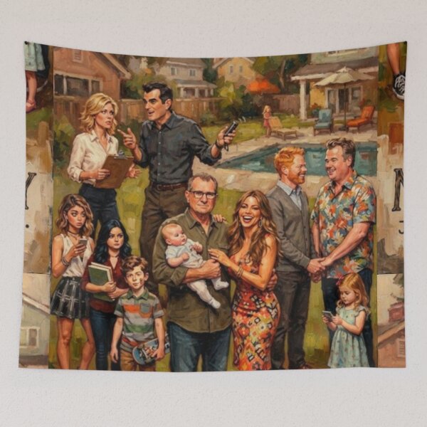 Item preview, Modern Family Fine Art Tribute designed and sold by Art's Diner.