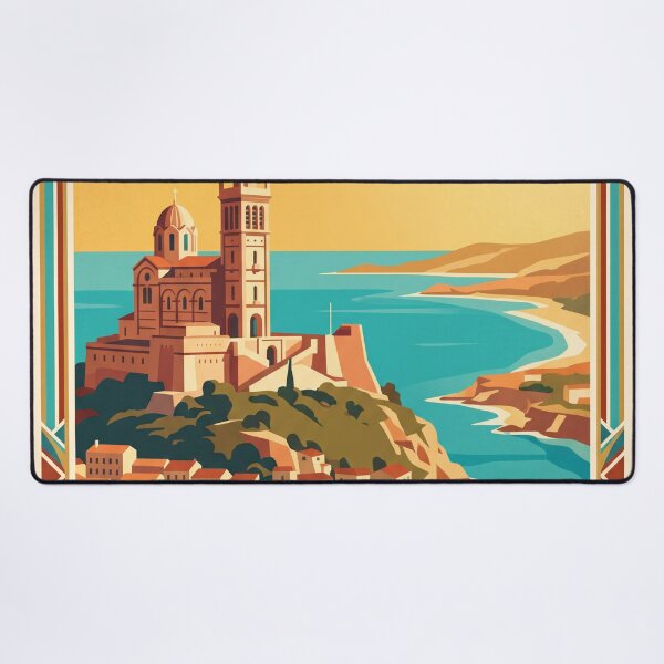 Item preview, Marseille France Vintage Travel Poster designed and sold by Bomax121.