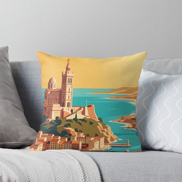 Item preview, Marseille France Vintage Travel Poster designed and sold by Bomax121.