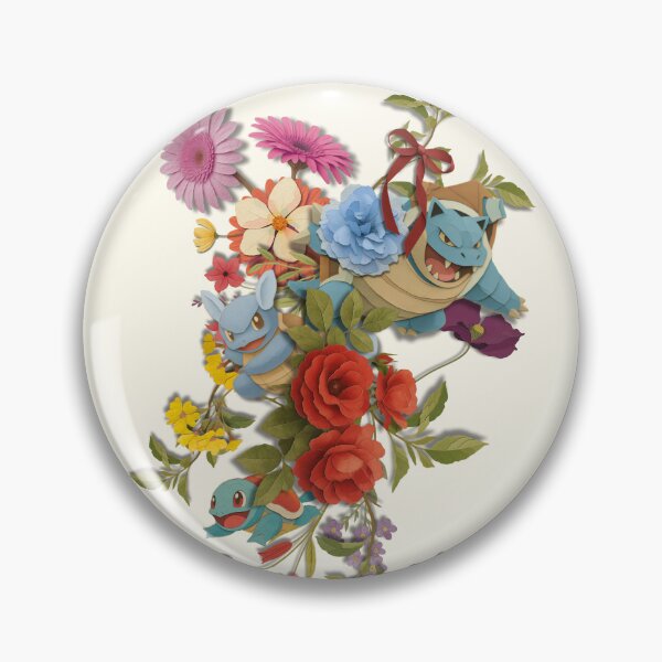 Item preview, Floral Water Blue Turtle Monster designed and sold by StudioGomu.