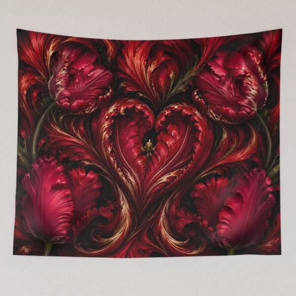 Item preview, Passionately Red Tulip Valentine designed and sold by O'clock Vibes.