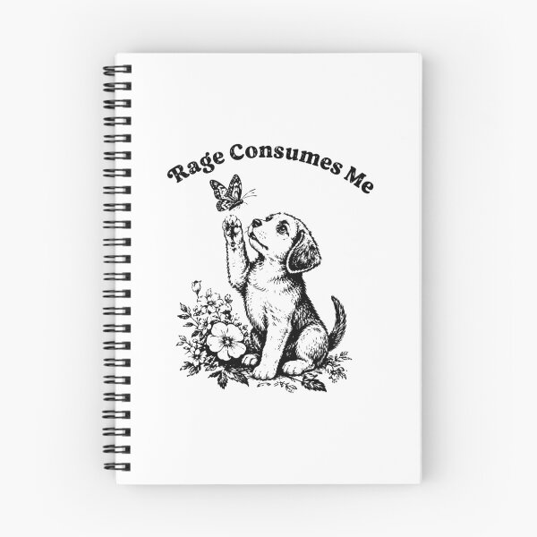 Item preview, Rage Consumes Me Funny Puppy Butterfly Dog Lover Absurd designed and sold by w1ckerman.