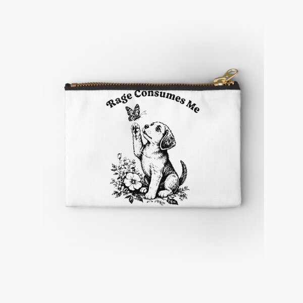 Item preview, Rage Consumes Me Funny Puppy Butterfly Dog Lover Absurd designed and sold by w1ckerman.