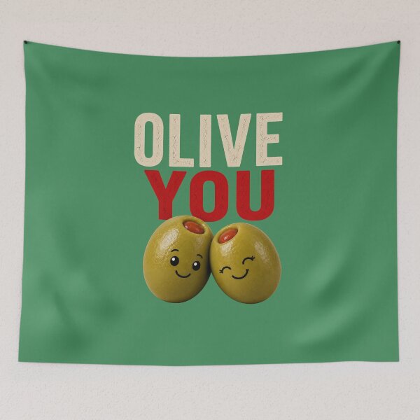 Item preview, Olive You | Cute Olive Pun | Funny Food Lover Design designed and sold by CJLindy.