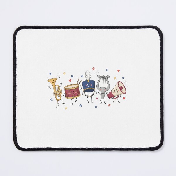 Item preview, Marching Band, Doodle Crew Cute Trumpet Drum, Band Kid Sublimation Marching Band designed and sold by oddbrick-parade.