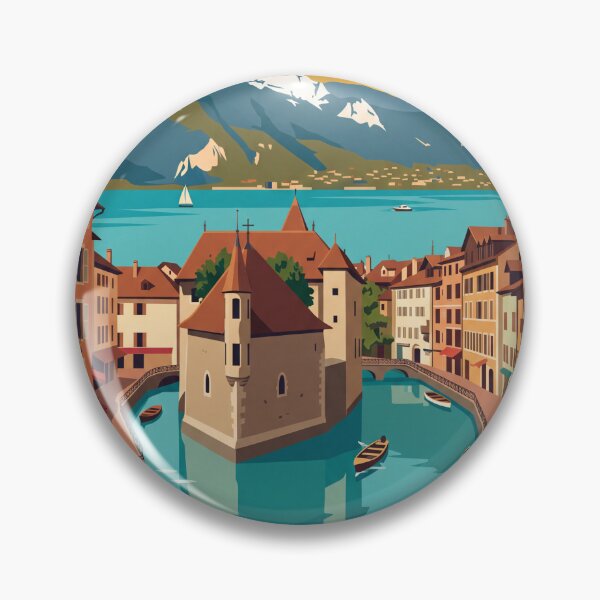 Item preview, Annecy France Vintage Travel Poster designed and sold by Bomax121.