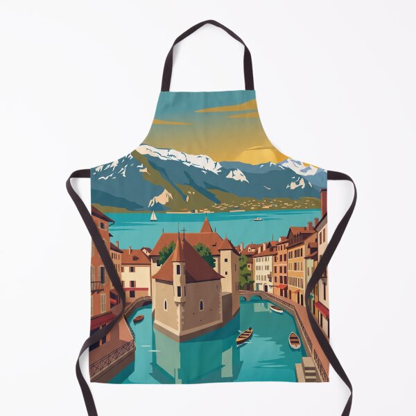 Item preview, Annecy France Vintage Travel Poster designed and sold by Bomax121.