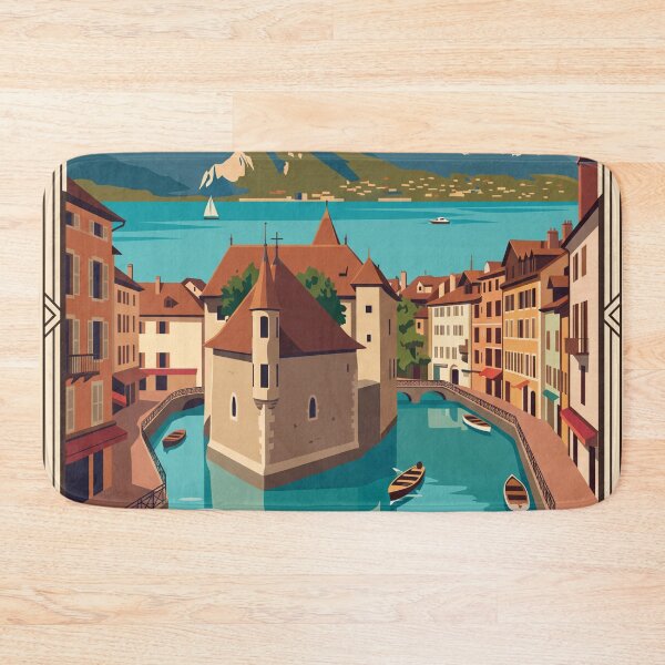 Item preview, Annecy France Vintage Travel Poster designed and sold by Bomax121.