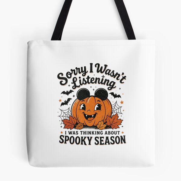Item preview, Sorry I Wasn't Listening, I Was Thinking About Spooky Season designed and sold by CoffeeChaptersAndChaos.