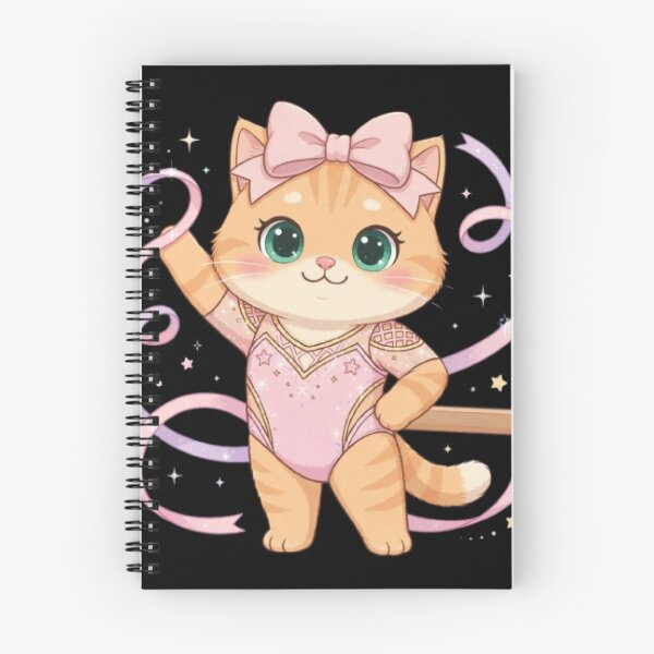Item preview, Cute Cat In Pink Gymnastics Leotard designed and sold by Moody Vibes Studio.