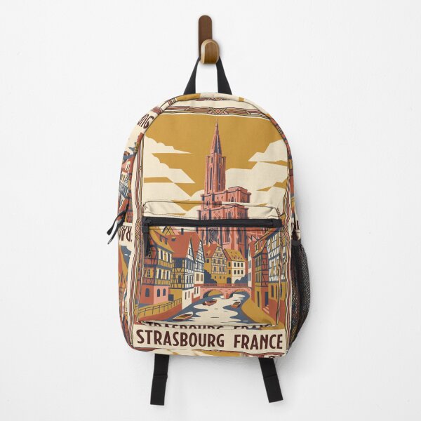 Item preview, Strasbourg France Vintage Travel Poster designed and sold by Bomax121.