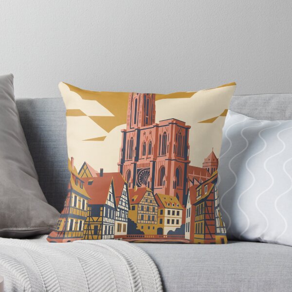 Item preview, Strasbourg France Vintage Travel Poster designed and sold by Bomax121.