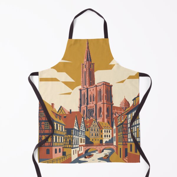 Item preview, Strasbourg France Vintage Travel Poster designed and sold by Bomax121.