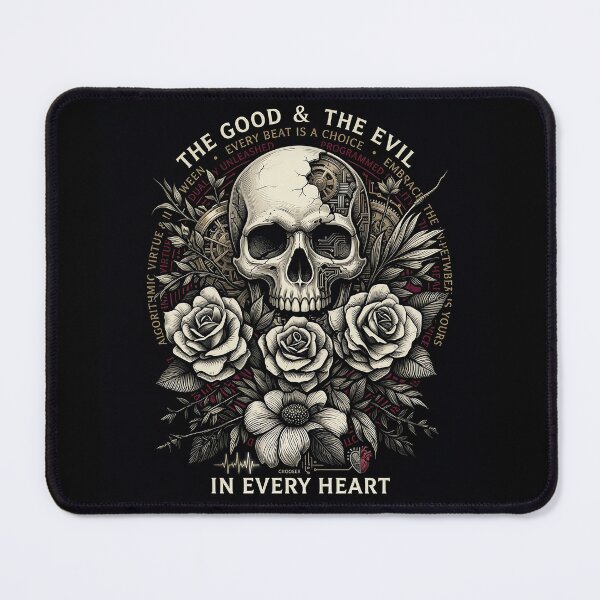 Item preview, Cyborg Skull Rose Every Heart designed and sold by Voodoo Store Paranormal Collections.