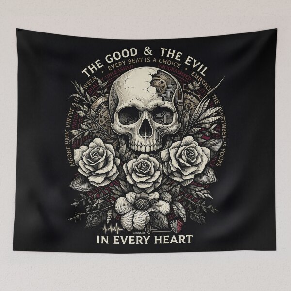 Item preview, Cyborg Skull Rose Every Heart designed and sold by Voodoo Store Paranormal Collections.