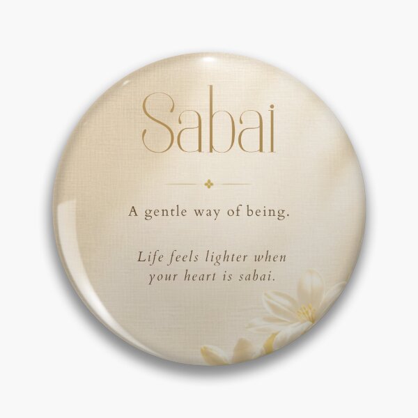 Item preview, Sabai | Thai Word for Peaceful Living typography designed and sold by CosmicQuietStudio.