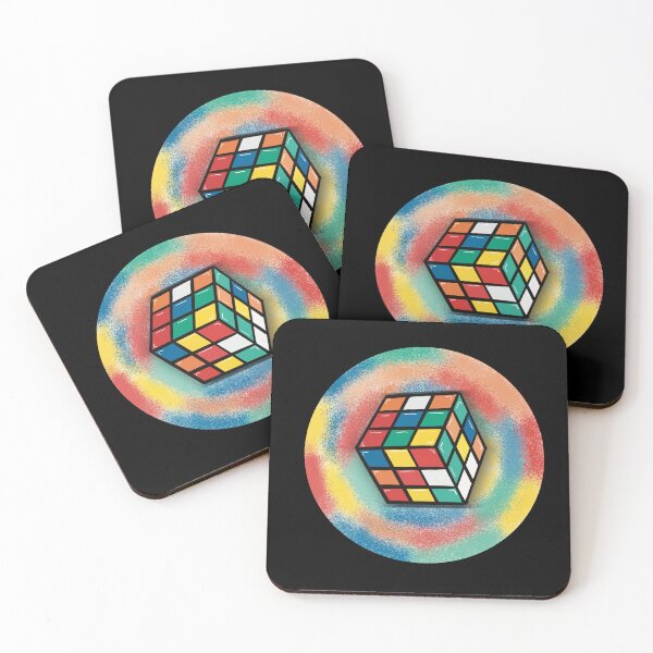 Item preview, Retro Rainbow cube game toy art designed and sold by TAWN ILLUSTRATIONS.