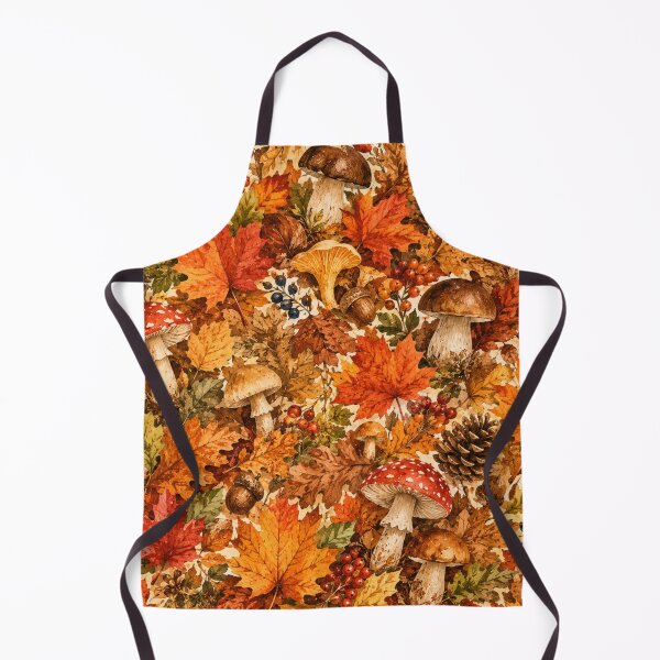 Item preview, Autumn Forest Mushroom Pattern | Cozy Fall Leaves, Acorns & Woodland Botanical Design designed and sold by DreamPixelPrint.